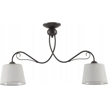 Stropní Svítidlo KAMELIA Hnědá Šedá Stínidla 2xE27 Závěsná lampa do pokoje