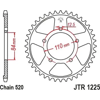 Auto-moto JT rozeta 4734 40 HONDA cmX 500 REBEL 17-23 (řetěz520) (473440JT) (JT rozeta 4734 40 HONDA cmX 500 REBEL 17-23 (řetěz520) (473440JT))