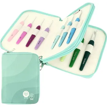 Jehlice KnitPro Waves Grande Sada hliníkových háčků 14ks