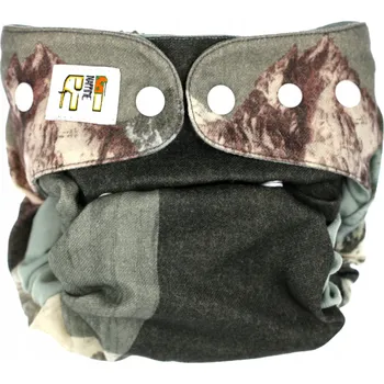 Zavinovačka Vlněná plena ZAVINOVAČKA - HORY SE ZELENÝMI plenkami Opakovaně Použitelné pleny NappiMe