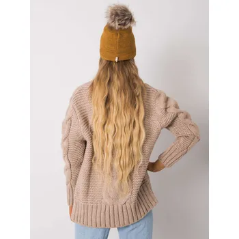 Čepice Dámská čepice 69 tmavě žlutá jedna velikost