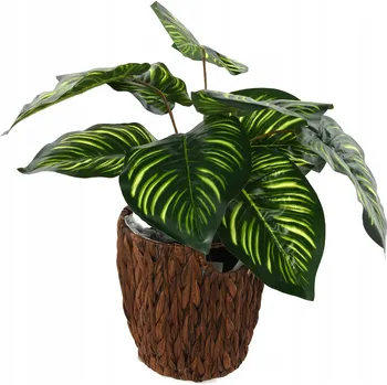 Obraz Dekorativní košík pletený z papíru, hnědý