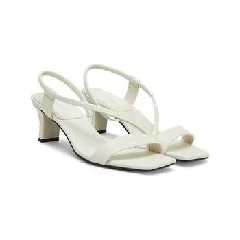 Dámské sandále Sandály Calvin Klein Heel Sandal 50 Squared Lth HW0HW02534 Bílá 40