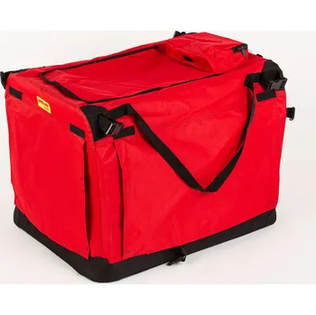 přepravka pro zvíře Přepravní boxy na míru, výroba na zakázku, červená délka-šířka-výška boxu: S 51x36x36cm až 59x41x41cm