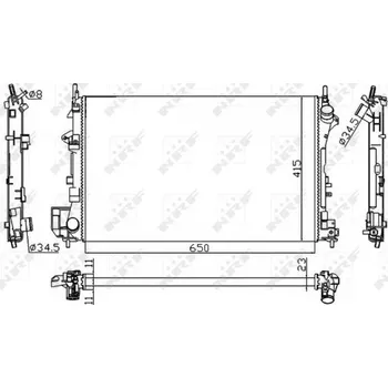 Chladič motoru Chladič, chlazení motoru NRF 58203A