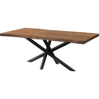 Jídelní stůl Jídelní stůl palisandr 220x100x76 šedý mořený / nohy Mikado antracit matný METALL 5