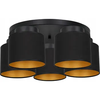 Kulatý Stropní Svítidlo Luminex 58 x 58 cm černá, žlutá