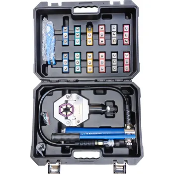 Kleště Hydraulická lisovací kleště Eurokomp na hadice klimatizace A/C 8 T se 7 matricemi