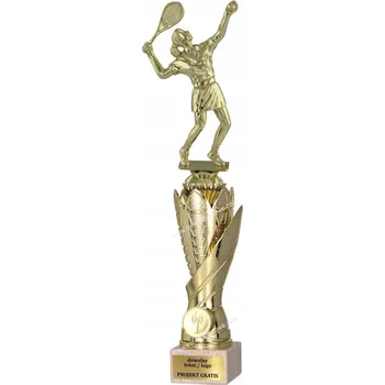 Zlatý pohár, soška s figurkou Tenis Ženy, 40 cm + GRAVÍROVÁNÍ DÁREK