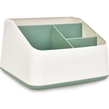 OFFICE | Kancelářský organizér se 4 přihrádkami | stojan na psací potřeby | šířka 17 cm | zelený Dedra