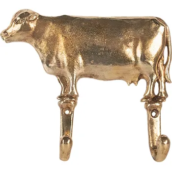 Věšák Clayre & Eef - Nástěnný kovový háček COW 6Y5895