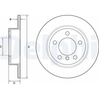 Brzdový kotouč Brzdový kotouč DELPHI BG4561C