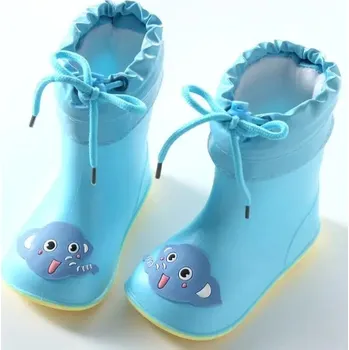 Chlapecká obuv Dětské nepromokavé holínky z měkkého materiálu na ven Velikost: 17, Barva (Varianta): Modrá