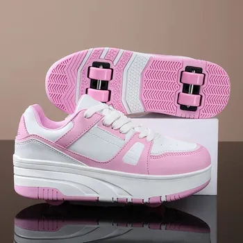 Chlapecké tenisky Dětské boty s kolečky a brzdou pro zábavu i pohyb venku Velikost: 31, Barva (Varianta): Růžová