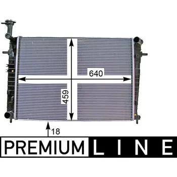 Chladič motoru Chladič, chlazení motoru MAHLE CR 1333 000P