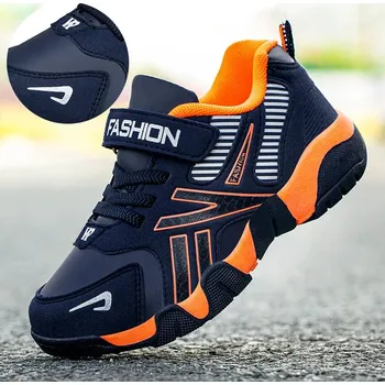 Chlapecké tenisky Sportovní tenisky pro kluky s protiskluzovou podrážkou Velikost: 38, Barva (Varianta): Orange (leather)