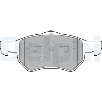 Brzdová destička Sada brzdových destiček, kotoučová brzda DELPHI LP1818
