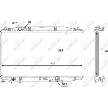 Chladič motoru Chladič, chlazení motoru NRF 58452