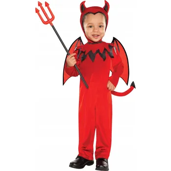 Karnevalový kostým Dětský halloweenský Kostým ďábla 1-2 roky 86 cm
