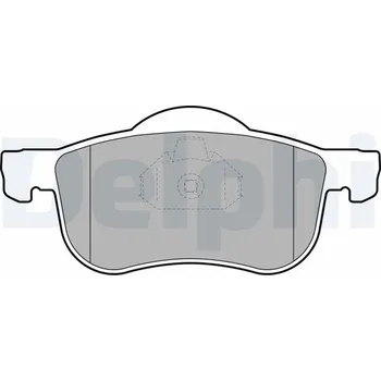 Brzdová destička Sada brzdových destiček, kotoučová brzda DELPHI LP1458