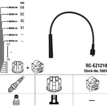Zapalovací kabel Sada kabelů pro zapalování NGK RC-EZ1210