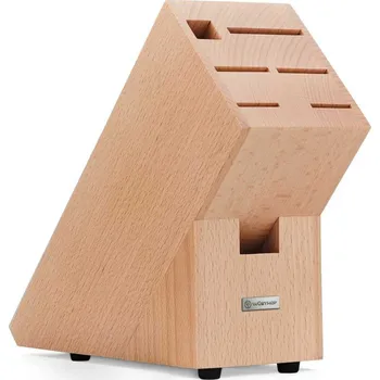 Kuchyňský nůž Wusthof Blok na 5 nožů, ocílku a nůžky, buk