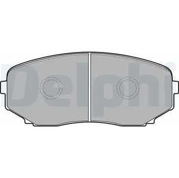 Auto-moto Sada brzdových destiček, kotoučová brzda DELPHI LP2098