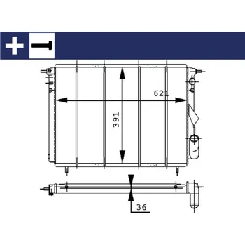 Chladič motoru Chladič, chlazení motoru MAHLE CR 452 000S