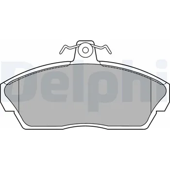 Brzdová destička Sada brzdových destiček, kotoučová brzda DELPHI LP1450