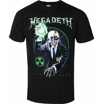 Tričko metal pánské Megadeth - Vic Target RIP Anniversary Uni BL - ROCK OFF - MEGATS14MB - M