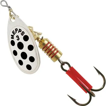 Mepps Aglia Decoree - barva stříbrná / četné tečky vel. 3