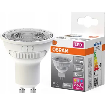 Žárovka Osram LED žárovka reflektorová 12V 5.6W GU5.3 s nastavitelnou barvou světla 2700K-4000K-6500K