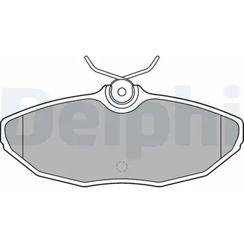 Brzdová destička Sada brzdových destiček, kotoučová brzda DELPHI LP1505