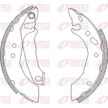 Brzdové pakny REMSA 4507.00
