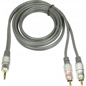 Bezpečnostní kamera Kabel Pro-Link TCV3420 minijack (3,5 mm) - 2x RCA (cinch) 5 m