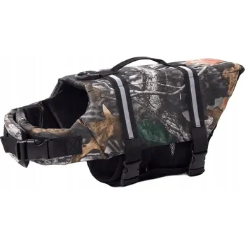 Obleček pro psa Plovací reflexní vesta pro psa Camuflage, XS