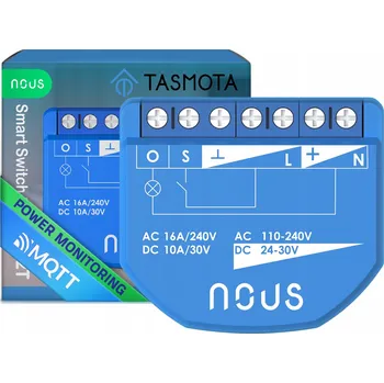 IP kamera NOUS B2T TASMOTA ESP32 MATTER CHYTRÝ SPÍNAČ 1-kanálový S MĚŘENÍM SPOTŘEBY ENERGIE