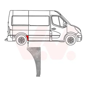 Blatník karosérie Boční stěna VAN WEZEL 3799142