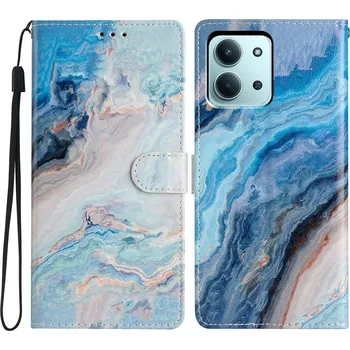 Pouzdro na mobilní telefon Unique knížkové pouzdro na Xiaomi Redmi 15C 4G/5G (173mm) - modrý mramor