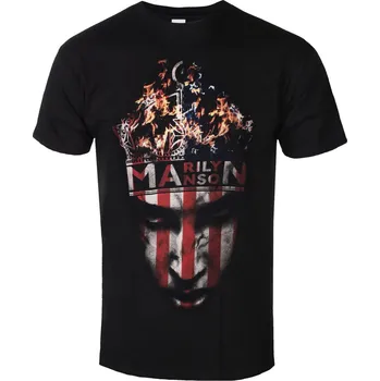 Tričko metal pánské Marilyn Manson - Crown - ROCK OFF - MMTS0505MB - M