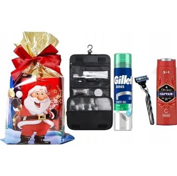 Kosmetická sada Gillette Dárková sada: holicí strojek Mach3 + 1 náhradní hlavice + gel Series 200 ml + kosmetická taška