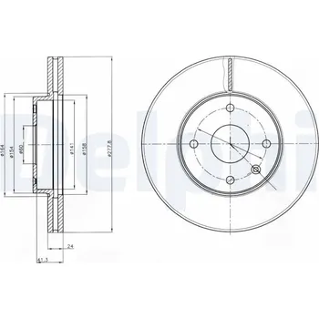 Brzdový kotouč Brzdový kotouč DELPHI BG4193