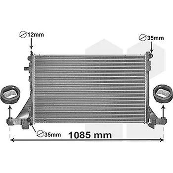 Chladič motoru Chladič, chlazení motoru VAN WEZEL 43012560