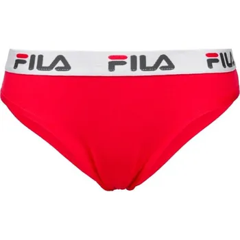 Kalhotky Dámské kalhotky Fila WOMAN BRAZILIAN PANTIES S Červená, Bílá