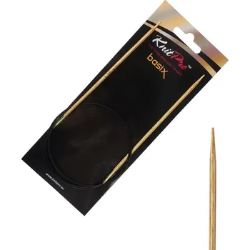 Jehlice Dřevěné kruhové jehlice Knitpro Basix Birch 80 cm 2,75 mm