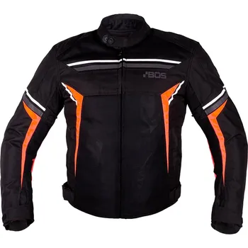 Moto bunda BOS Pánská moto bunda Laganas Black/Orange - XL