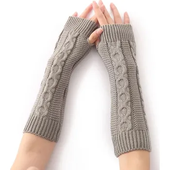 Dětská móda Zimní pletené návleky na nohy a ruce pro děti – hřejivé a měkké Barva (Varianta): Light gray A