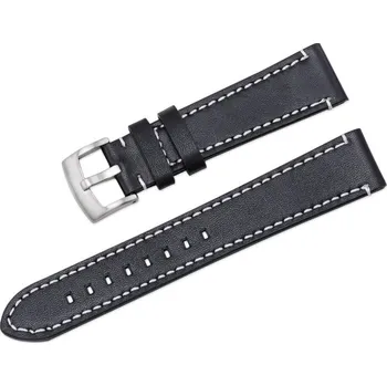 Řemínek na hodinky Kožený řemínek Ricardo Imola, černý V3, Quick Release