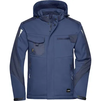 Pánská bunda James&amp;Nicholson Pánská softshellová bunda JN824 Navy-Navy S