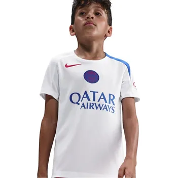 Chlapecká bunda Nike PSG Strike Top 2025 2026 Juniors White/Blue 11-12 let